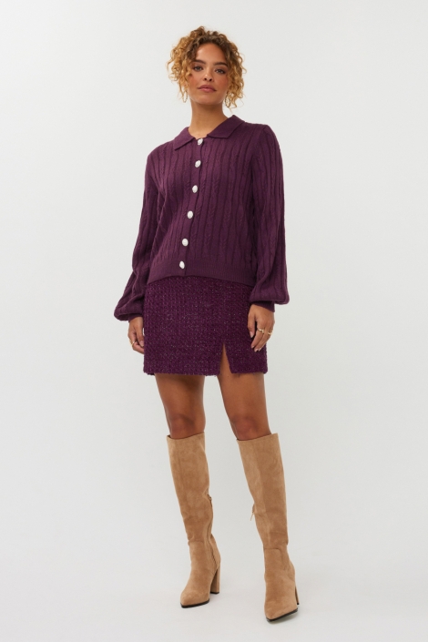 Ydence bordeaux dames vest | Model