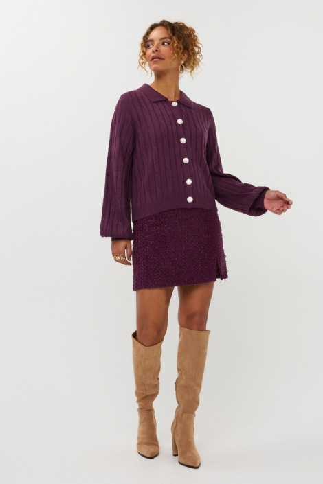 Ydence bordeaux dames vest | Model