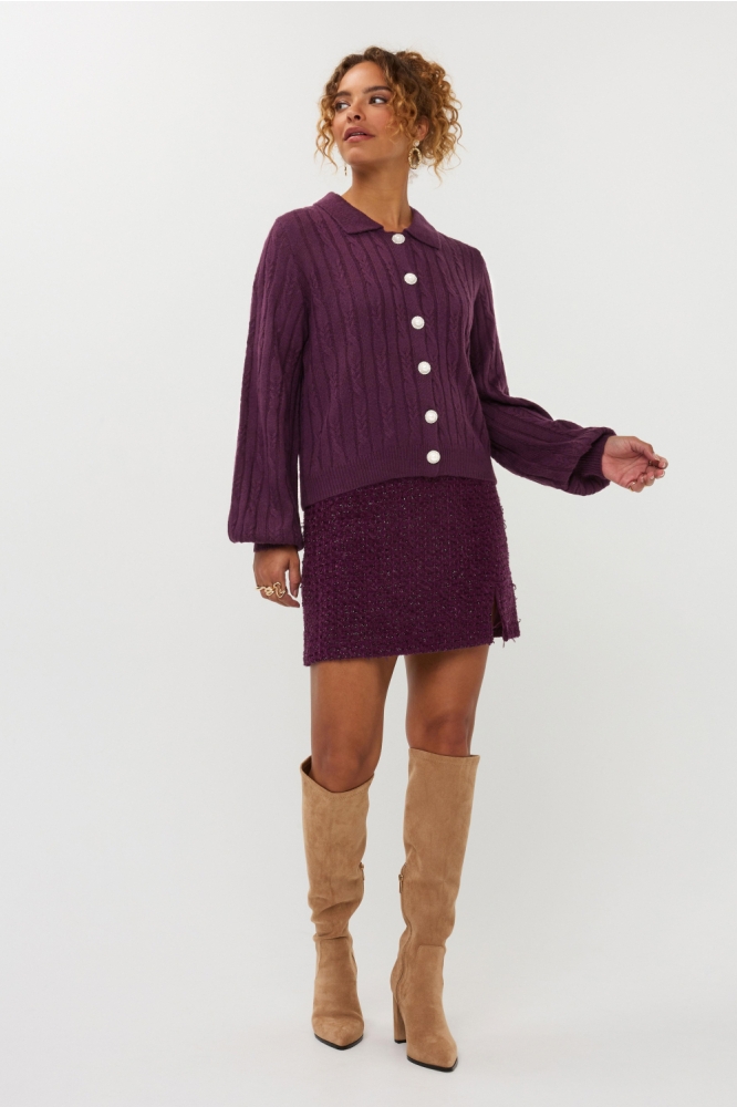 Ydence bordeaux dames vest | Model