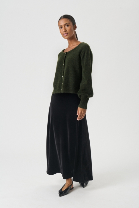 Part Two groene dames vest | Model