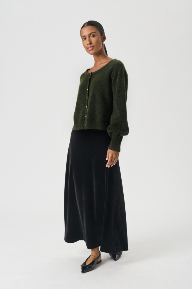 Part Two groene dames vest | Model