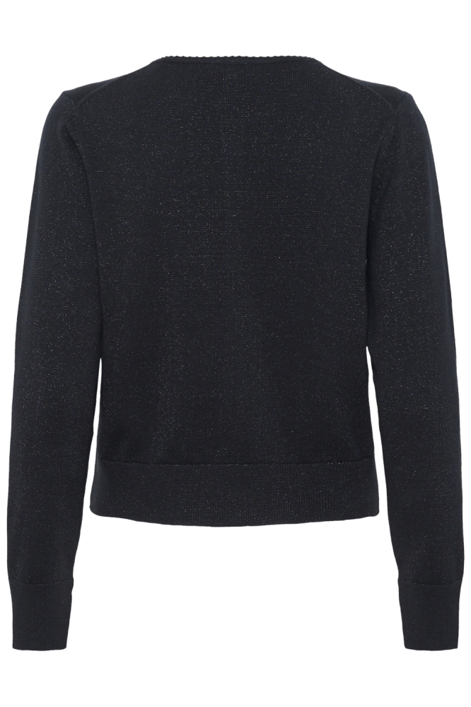 Part Two zwarte dames vest | Achteraanzicht