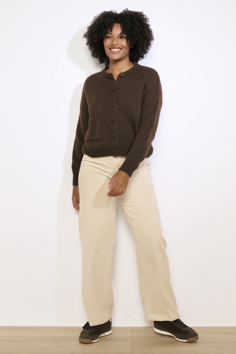 LolaLiza bruine dames vest | Model