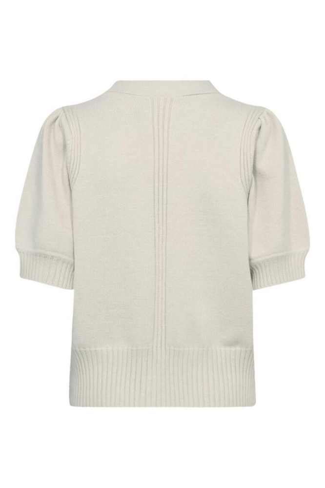 Freequent beige dames vest | Achteraanzicht