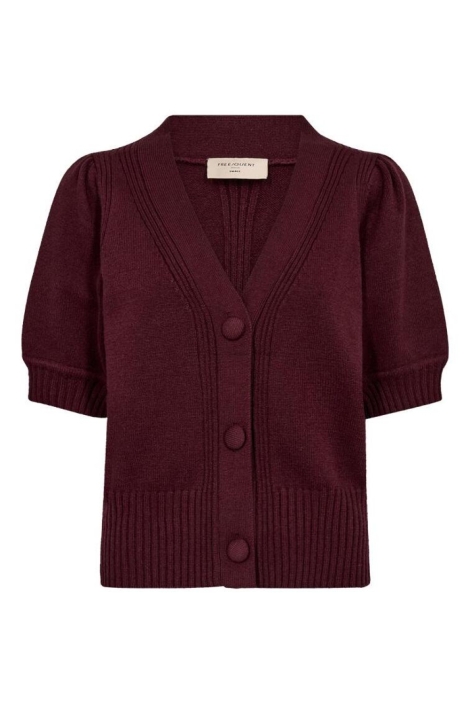 Freequent bordeaux dames vest | Vooraanzicht