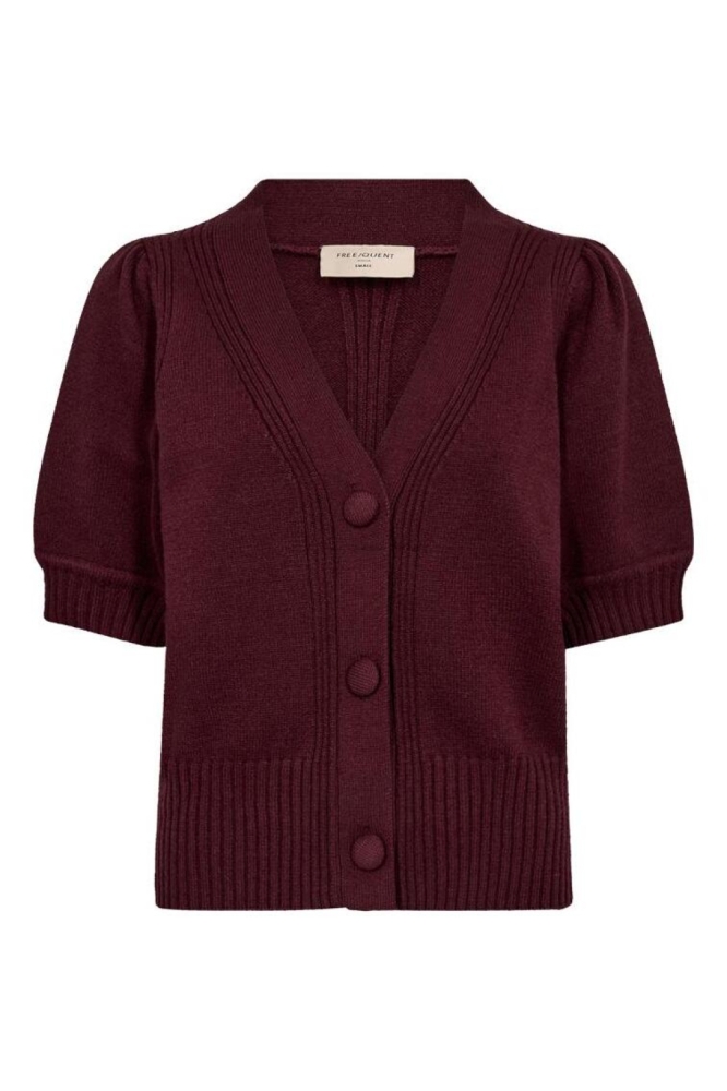 Freequent bordeaux dames vest | Vooraanzicht