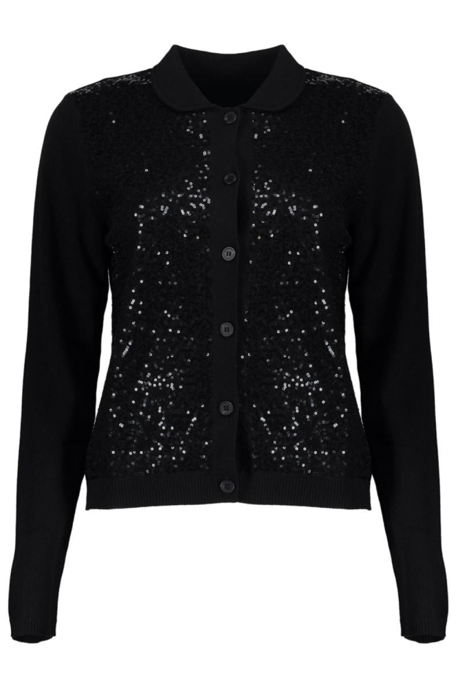 Geisha zwarte dames vest | Vooraanzicht