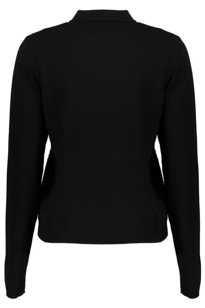 Geisha zwarte dames vest | Achteraanzicht