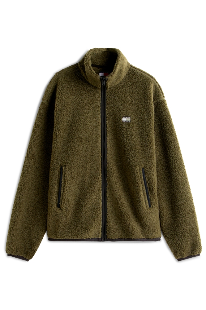 Tommy Jeans groene heren vest | Vooraanzicht