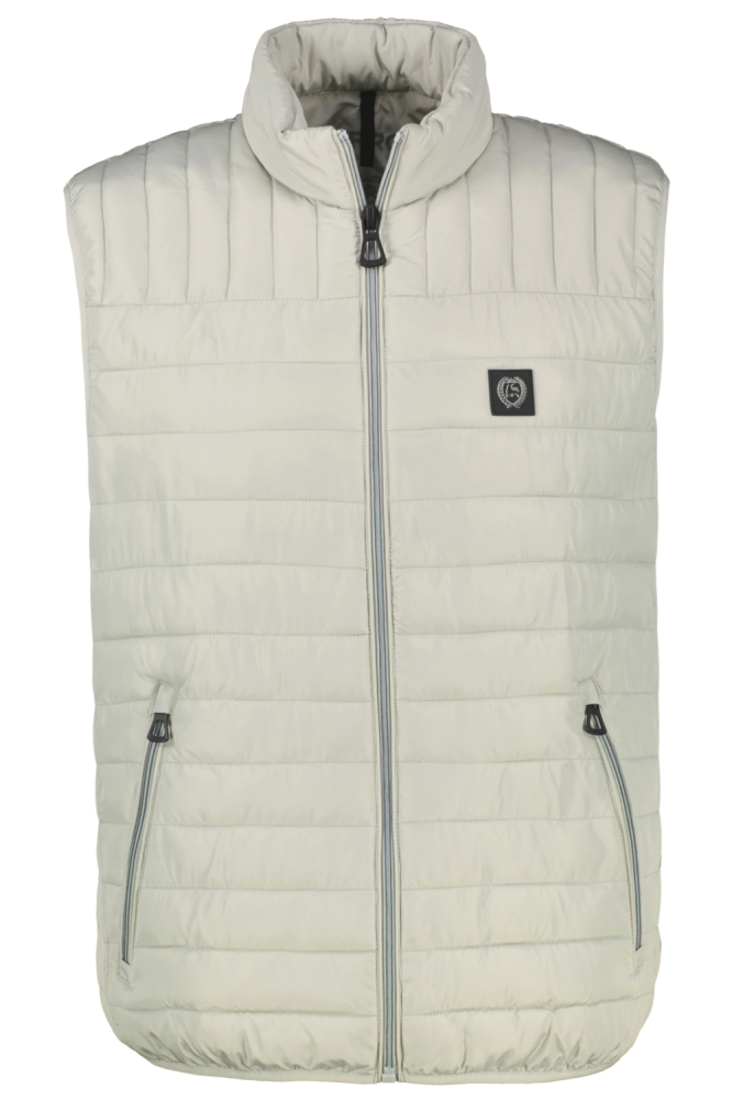 Lerros grijze heren jas | Vooraanzicht