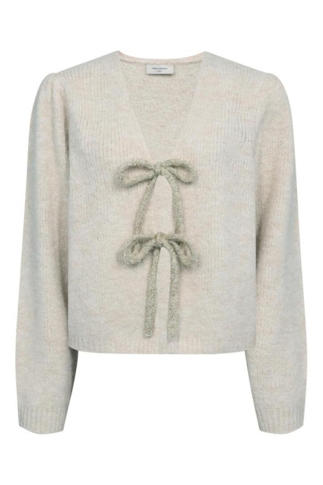 Freequent beige dames vest | Vooraanzicht