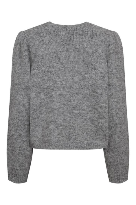 Freequent grijze dames vest | Achteraanzicht