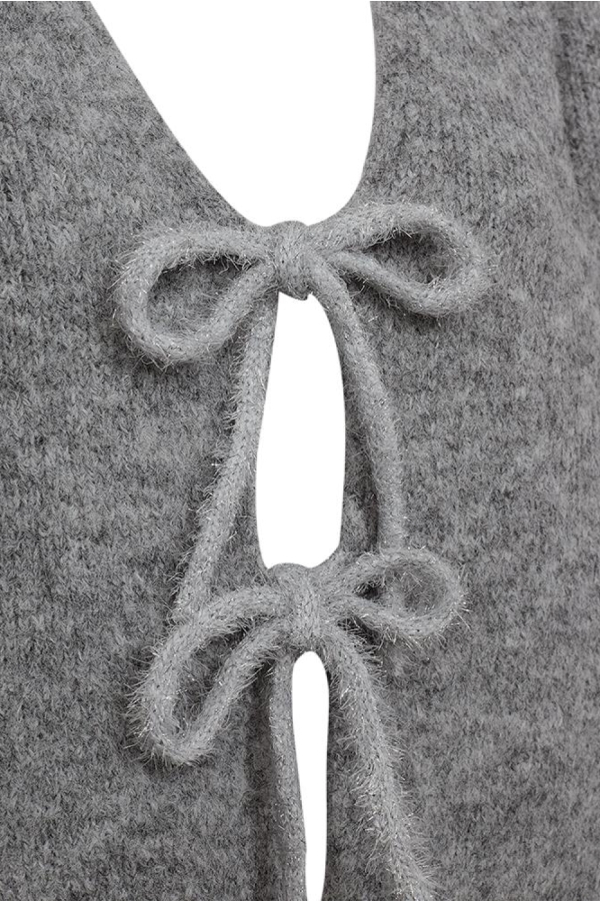 Freequent grijze dames vest | Close up