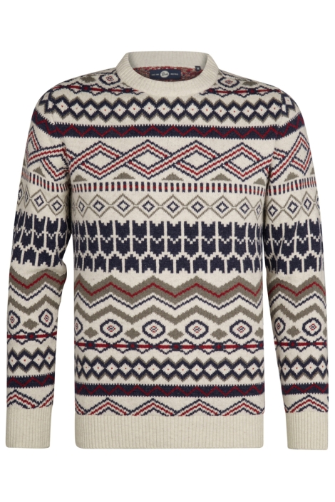 Petrol Industries beige heren trui | Vooraanzicht