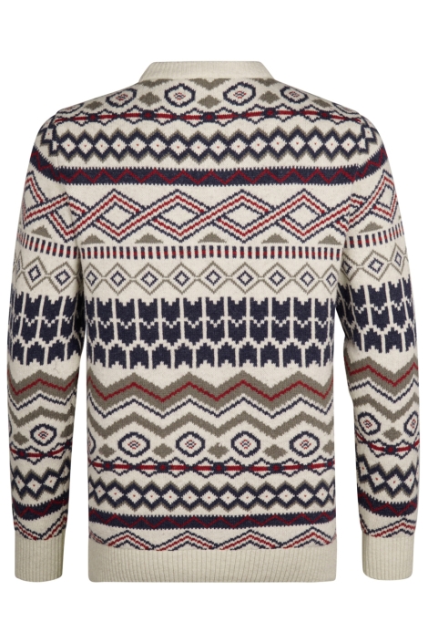 Petrol Industries beige heren trui | Achteraanzicht