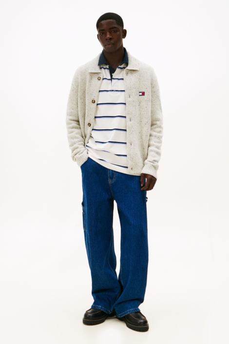 Tommy Jeans grijze heren vest | Model