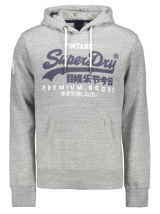 vl ns hood m2010494a superdry sweater 07q grey marl Superdry Truien Heren | Sans online.nl