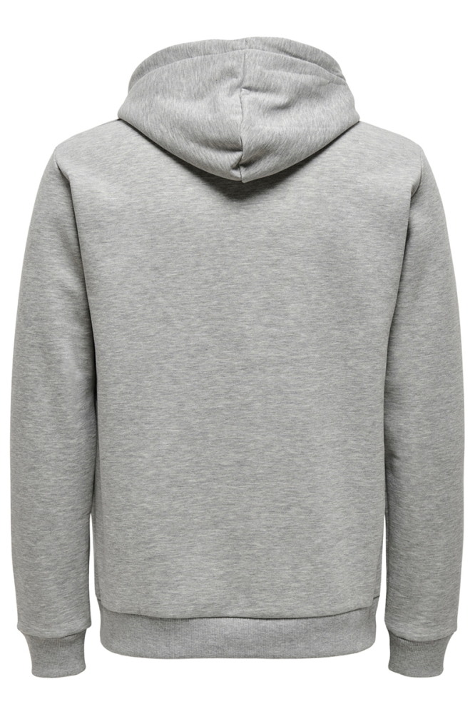 Only & Sons grijze heren vest | Achteraanzicht