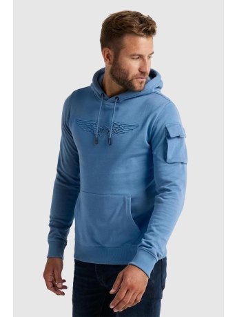 PME legend Trui HOODED BRUSHES SOFT FLEECE PSW2208412 5330
