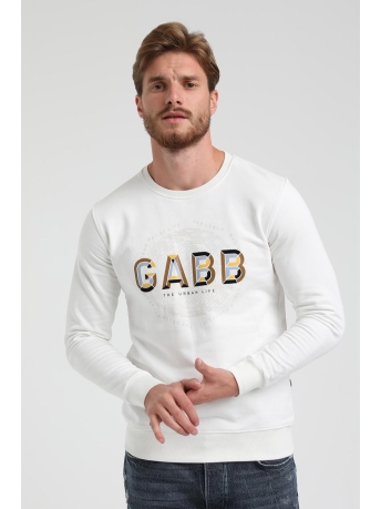 Gabbiano Trui SWEATER MET OPDRUK 773510 ECRU