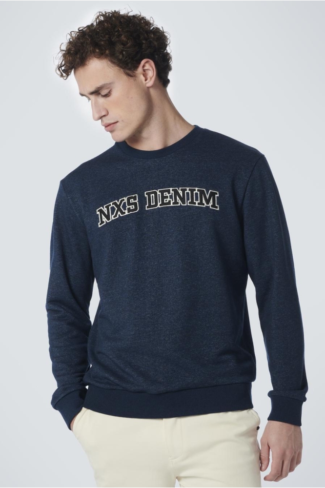 SWEATER CREWNECK MELANGE 19130158 078 NIGHT
