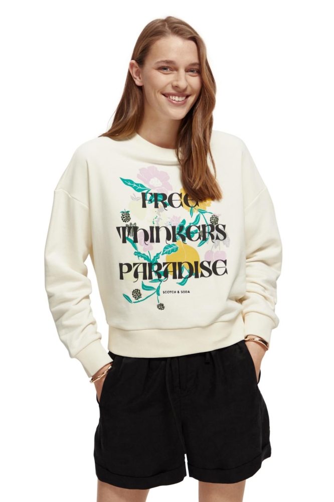 LOOSE FIT SWEATER MET ARTWORK 171763 5695
