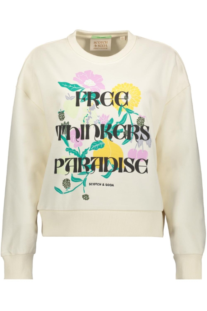 LOOSE FIT SWEATER MET ARTWORK 171763 5695