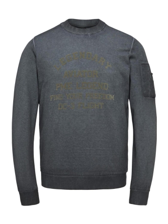 PME legend Trui COLD DYE COTTON SWEATER PLS2302432 9114