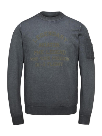 PME legend Trui COLD DYE COTTON SWEATER PLS2302432 9114