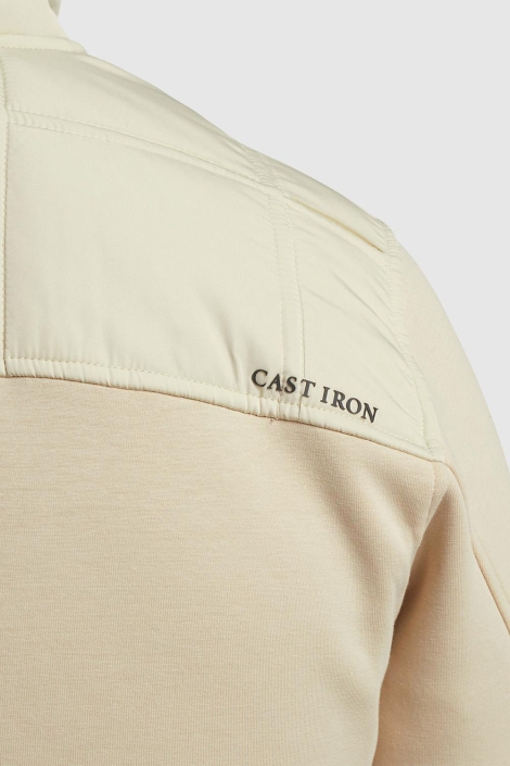 Cast Iron ecru heren vest | Close up
