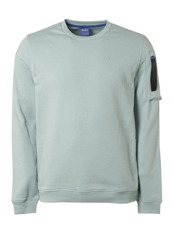 Qubz Trui SWEATER CREWNECK POCKET ON SLEEVE Q09100200 134 SKY