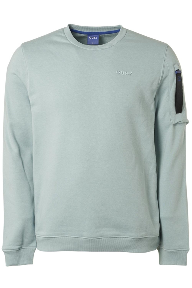 SWEATER CREWNECK POCKET ON SLEEVE Q09100200 134 SKY