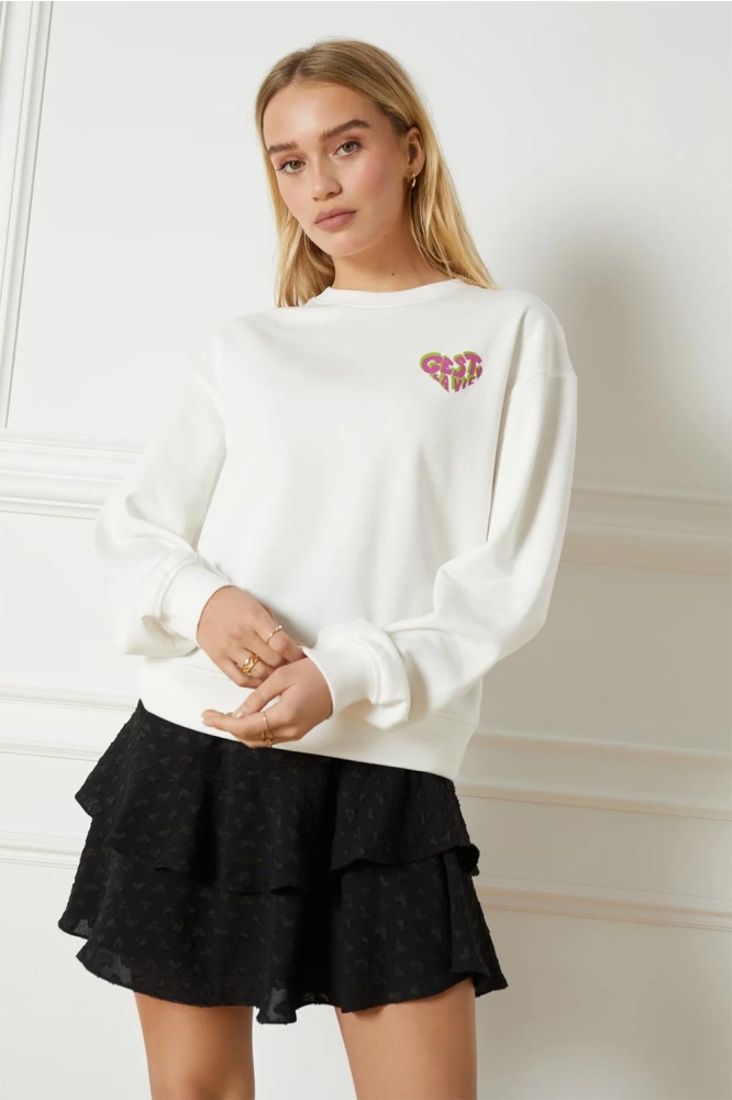 SMILEY SWEATER R2302620063 002 OFF WHITE
