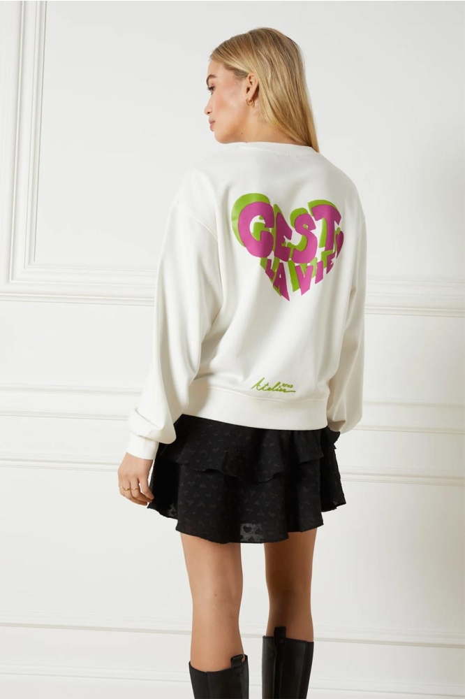 SMILEY SWEATER R2302620063 002 OFF WHITE
