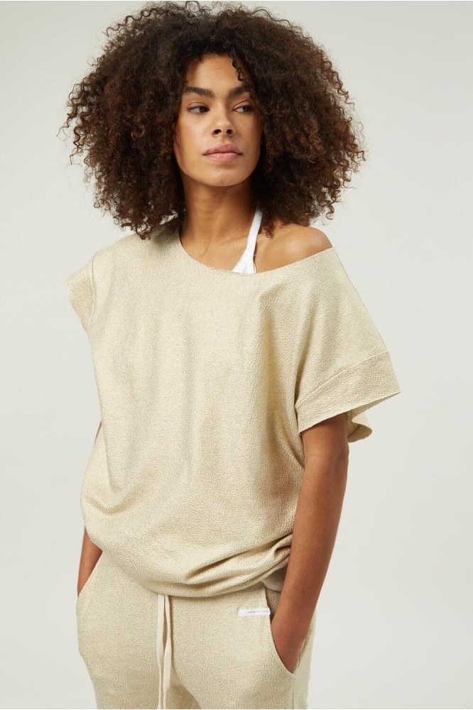 SHORT SLEEVE SWEATER 20 815 3202 1078 LIGHT SAFARI