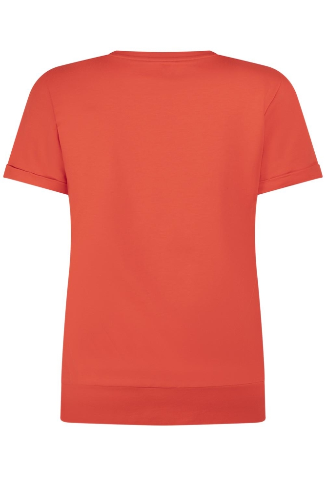 KATE SWEATER WITH ARTWORK 232 1280 FIERY RED