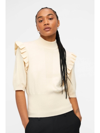 Object Trui OBJROYA REYNARD KNIT PULLOVER PB14 23042268 SANDSHELL