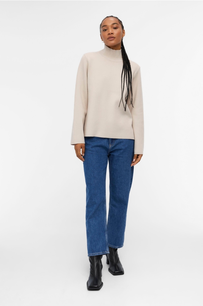 Object beige dames trui