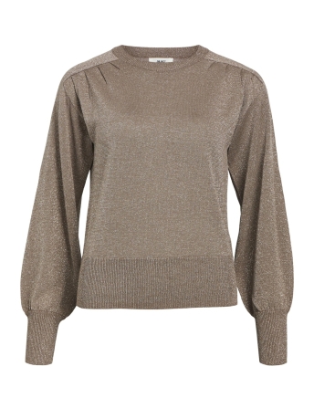 Object Trui OBJELBUR L/S KNIT PULLOVER 130 23043142 FOSSIL/Fossil Lur