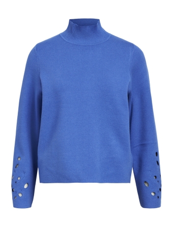Object Trui OBJREYNARD CUTOUT SQUARE SLEEVE PUL 23043789 AMPARO BLUE