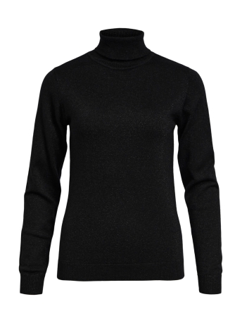 Object Trui OBJTHESS GLITTER L/S ROLLNECK PULLO 23043788 BLACK/BLACK LURE
