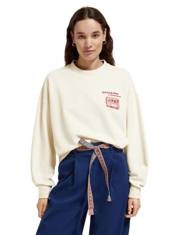 Scotch & Soda Trui COTTON IN CONVERSION LOCAL STORE SWEATER 173247 0003