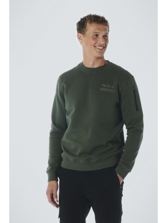 NO-EXCESS Trui SWEATER CREWNECK 21130750 052 Dark Green