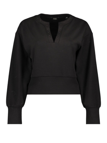 Scotch & Soda Trui OPEN V NECK BEADED SWEATSHIRT 174812 6647