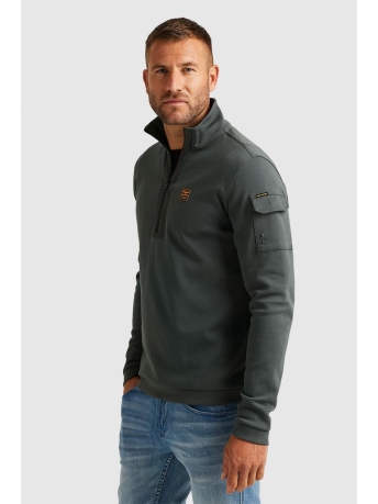 PME legend Trui HALF ZIP COLLAR INTERLOCK PSW2308433 6026