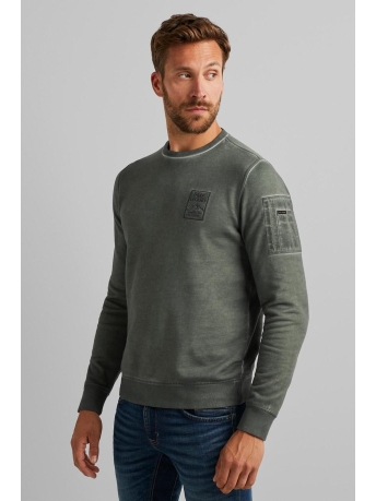 PME legend Trui SWEATSHIRT WITH FLIGHT POCKET PSW2309422 6423