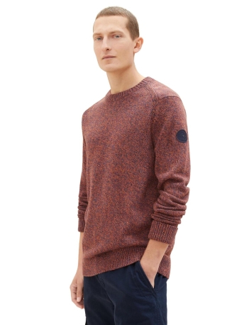 Tom Tailor Trui MULTICOLOR CREWNECK KNIT 1038246XX309 32740