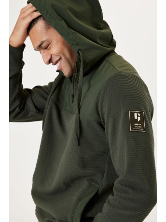 Garcia Trui HOODIE J31060 1195 DARK GREEN