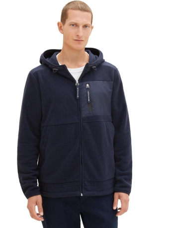 Tom Tailor Vest FLEECEJACKET MET UITGESNEDEN LIJN 1039570XX10 10668