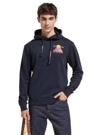 Scotch & Soda Trui REGULAR FIT ARTWORK HOODIE 175378 0002